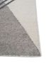checkers grey and black wool and viscose flat weaves Rug - Corner checkers grey and black wool and viscose flat weaves Rug - Corner