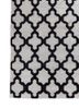 indusbar grey and black wool and viscose flat weaves Rug - Corner