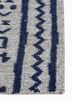 bedouin grey and black wool and viscose flat weaves Rug - Corner