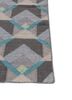 checkers grey and black wool and viscose flat weaves Rug - Corner checkers grey and black wool and viscose flat weaves Rug - Corner