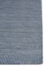 abrash blue wool and viscose flat weaves Rug - Corner