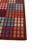 checkers red and orange wool and viscose flat weaves Rug - Corner checkers red and orange wool and viscose flat weaves Rug - Corner
