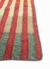 checkers red and orange wool and viscose flat weaves Rug - Corner
