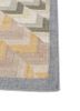 checkers grey and black wool and viscose flat weaves Rug - Corner checkers grey and black wool and viscose flat weaves Rug - Corner