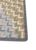 checkers beige and brown wool and viscose flat weaves Rug - Corner checkers beige and brown wool and viscose flat weaves Rug - Corner