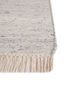 abrash ivory wool and viscose flat weaves Rug - Corner abrash ivory wool and viscose flat weaves Rug - Corner