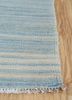 abrash blue wool flat weaves Rug - Corner abrash blue wool flat weaves Rug - Corner