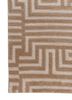 blythe beige and brown acrylic hand knotted Rug - Corner
