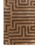 blythe beige and brown acrylic hand knotted Rug - Corner