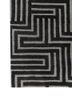 blythe grey and black acrylic hand knotted Rug - Corner