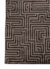 blythe beige and brown acrylic hand knotted Rug - Corner