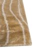 azalea gold bamboo silk hand knotted Rug - Corner
