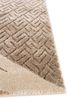 azalea beige and brown wool and bamboo silk hand knotted Rug - Corner azalea beige and brown wool and bamboo silk hand knotted Rug - Corner