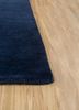 sthir blue wool hand knotted Rug - Corner sthir blue wool hand knotted Rug - Corner