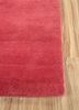 sthir pink and purple wool hand knotted Rug - Corner