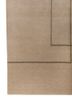 sthir beige and brown wool hand knotted Rug - Corner