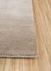 sthir beige and brown wool hand knotted Rug - Corner sthir beige and brown wool hand knotted Rug - Corner