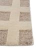 manifest beige and brown wool hand knotted Rug - Corner