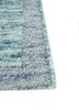 blythe blue wool hand knotted Rug - Corner