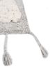 zuri ivory wool hand knotted Rug - Corner