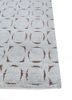 azalea grey and black wool and silk hand knotted Rug - Corner