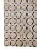 azalea ivory wool and silk hand knotted Rug - Corner