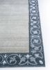 azalea grey and black wool and viscose hand knotted Rug - Corner