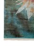 pansy beige and brown silk hand knotted Rug - Corner
