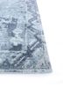 gulmarg blue silk hand knotted Rug - Corner