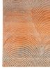 azalea ivory wool and bamboo silk hand knotted Rug - Corner