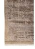 entropy ivory wool and bamboo silk hand knotted Rug - Corner