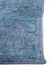 far east blue wool and bamboo silk hand knotted Rug - Corner