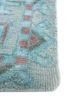 erbe blue wool and bamboo silk hand knotted Rug - Corner erbe blue wool and bamboo silk hand knotted Rug - Corner