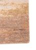 entropy beige and brown wool and bamboo silk hand knotted Rug - Corner