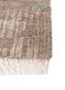 aprezo beige and brown wool and bamboo silk hand knotted Rug - Corner