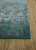 far east green wool and bamboo silk hand knotted Rug - Corner far east green wool and bamboo silk hand knotted Rug - Corner
