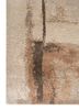 aprezo beige and brown wool and bamboo silk hand knotted Rug - Corner