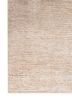 entropy ivory wool and bamboo silk hand knotted Rug - Corner