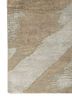 entropy green wool and bamboo silk hand knotted Rug - Corner