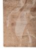 entropy red and orange wool and bamboo silk hand knotted Rug - Corner