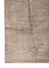 entropy beige and brown wool and bamboo silk hand knotted Rug - Corner