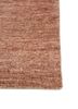 blythe red and orange afghan wool and jute hand knotted Rug - Corner