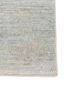 blythe blue afghan wool and jute hand knotted Rug - Corner