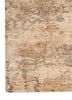 entropy beige and brown wool hand knotted Rug - Corner
