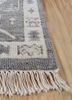 thyme grey and black wool hand knotted Rug - Corner thyme grey and black wool hand knotted Rug - Corner