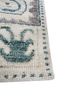 thyme blue wool hand knotted Rug - Corner thyme blue wool hand knotted Rug - Corner