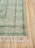 savana green wool hand knotted Rug - Corner savana green wool hand knotted Rug - Corner