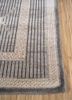 thyme grey and black wool hand knotted Rug - Corner thyme grey and black wool hand knotted Rug - Corner
