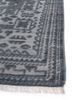 manifest grey and black wool hand knotted Rug - Corner