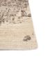 entropy ivory wool hand knotted Rug - Corner